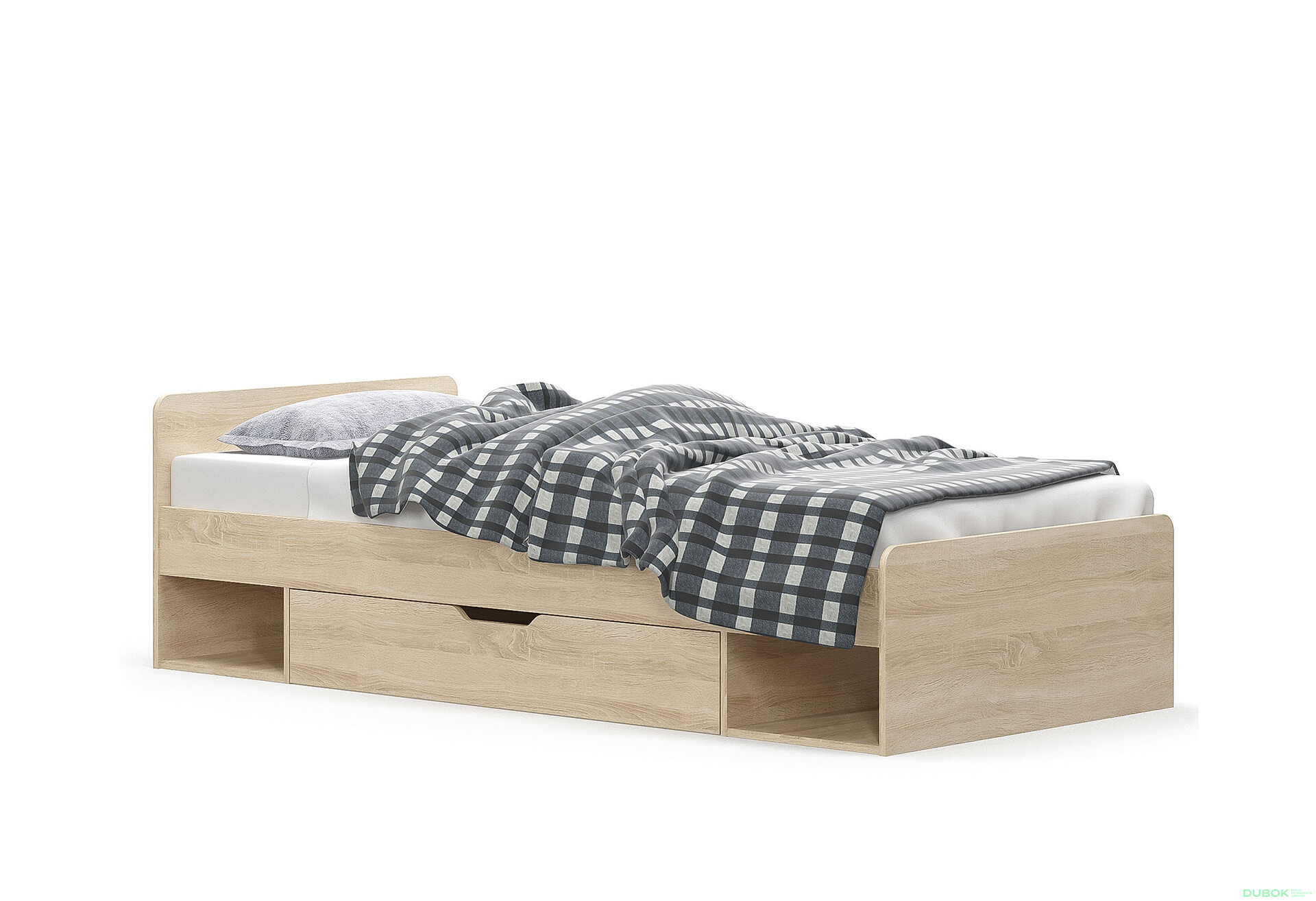 Postel 1s/90x200 dub sonoma Tips - Fotografie 1 Fotografie 1 - Postel 1s/90x200 dub sonoma Tips