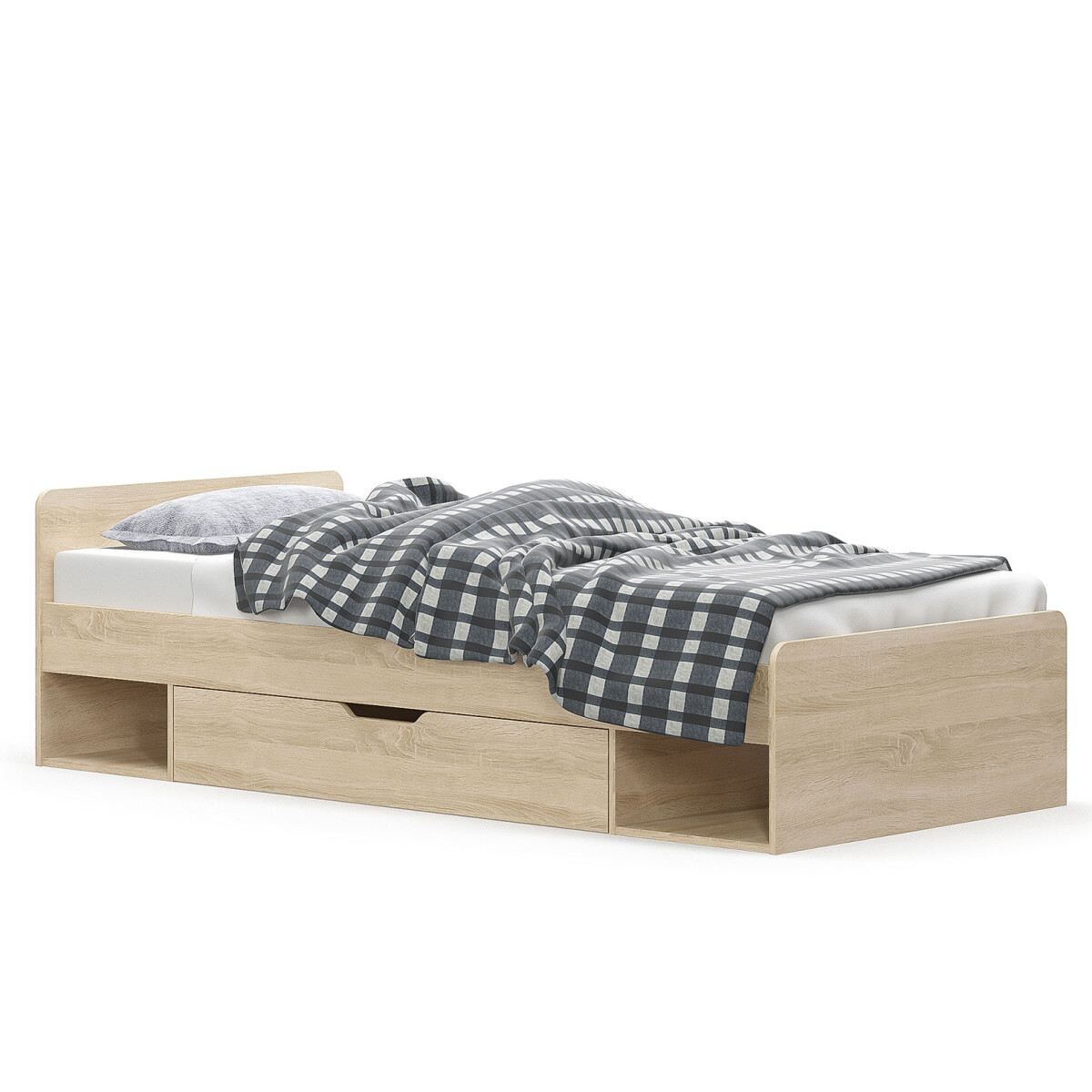 

Postel 1s/90x200 dub sonoma Tips