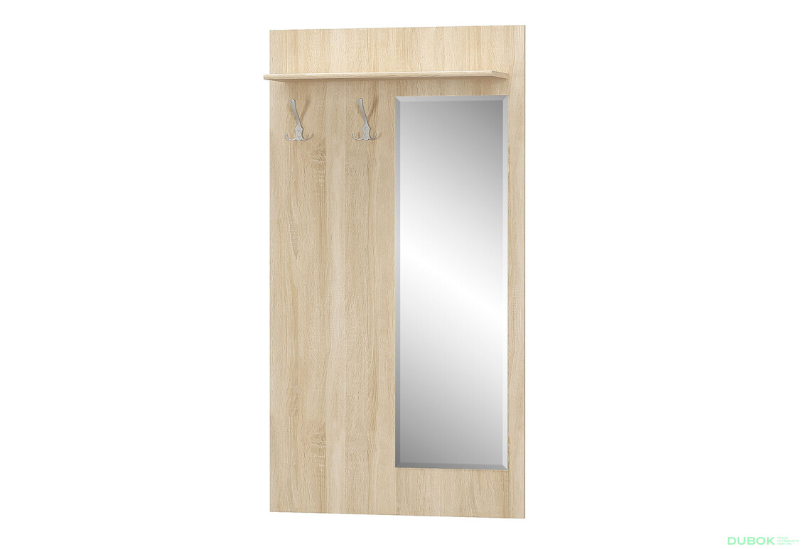 Věšák se zrcadlem dub sonoma Tips - Fotografie 1 Fotografie 1 - Věšák se zrcadlem dub sonoma Tips