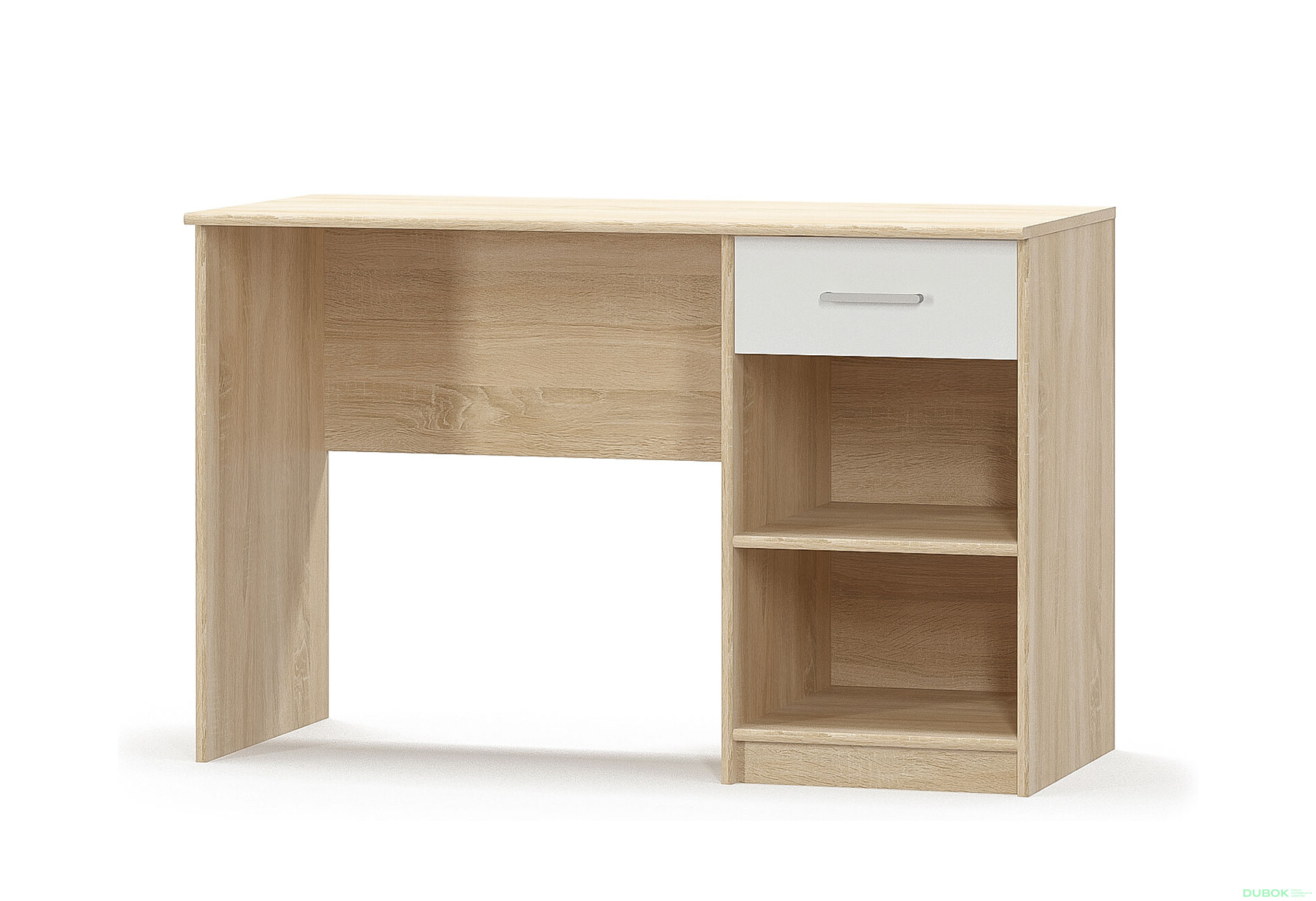 Psací stůl 1s dub sonoma / bílý Tips - Fotografie 1 Fotografie 1 - Psací stůl 1s dub sonoma / bílý Tips
