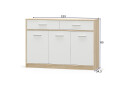 Fotografie 2 - Komoda 3d2s dub sonoma / bílý Tips