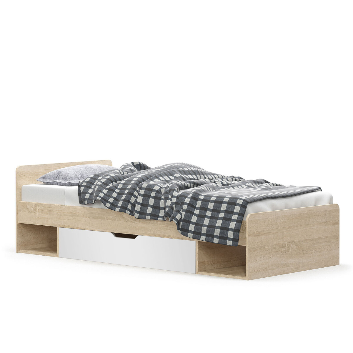

Postel 1s/90x200 dub sonoma / bílý Tips