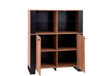 Komoda 2d dub craft zlatý Wood