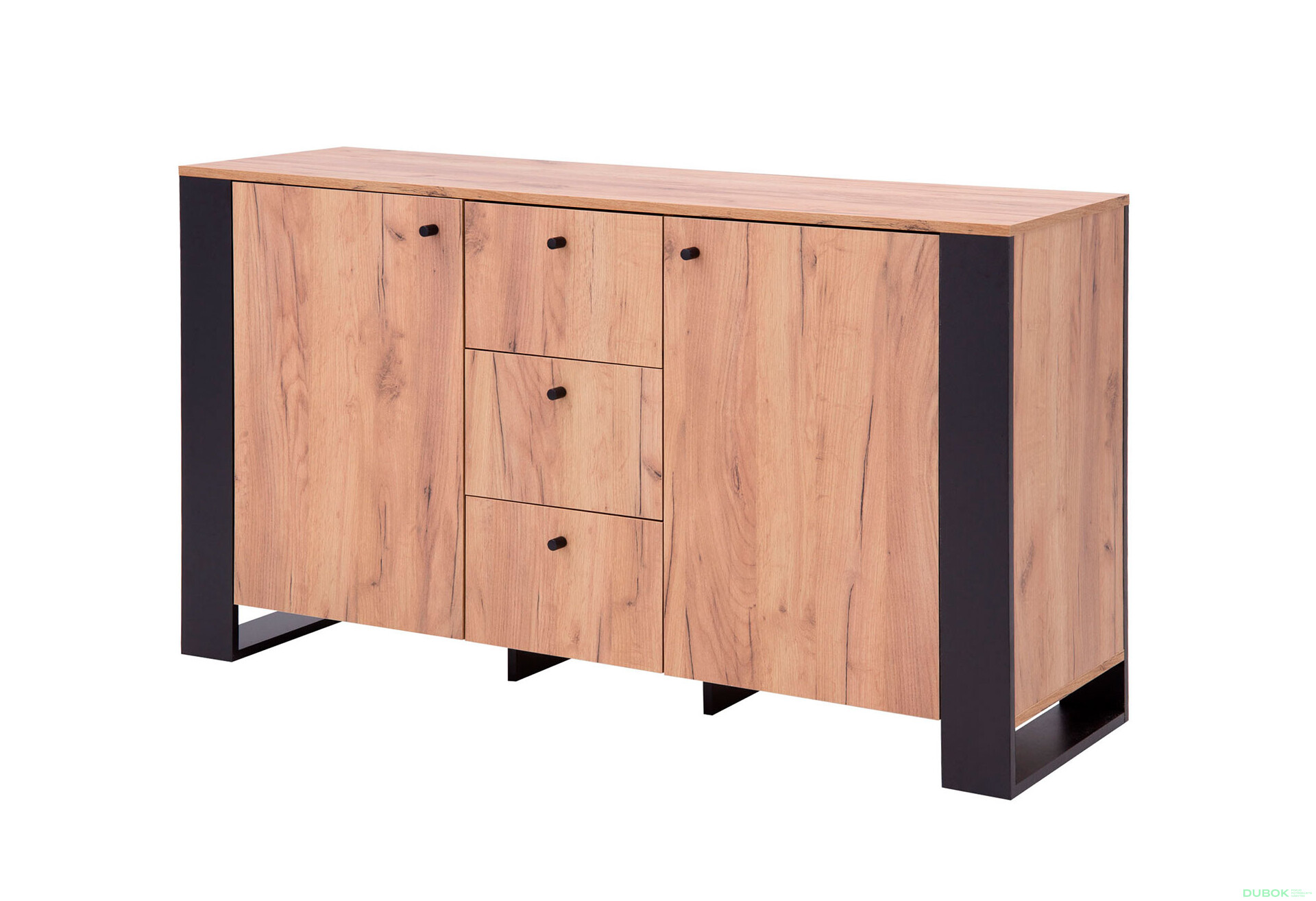 Komoda 2d3s dub craft zlatý Wood - Fotografie 1 Fotografie 1 - Komoda 2d3s dub craft zlatý Wood