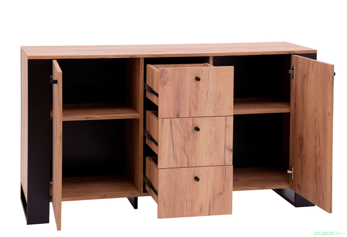Fotografie 3 - Komoda 2d3s dub craft zlatý Wood