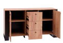 Komoda 2d3s dub craft zlatý Wood - Fotografie 3 Fotografie 3 - Komoda 2d3s dub craft zlatý Wood