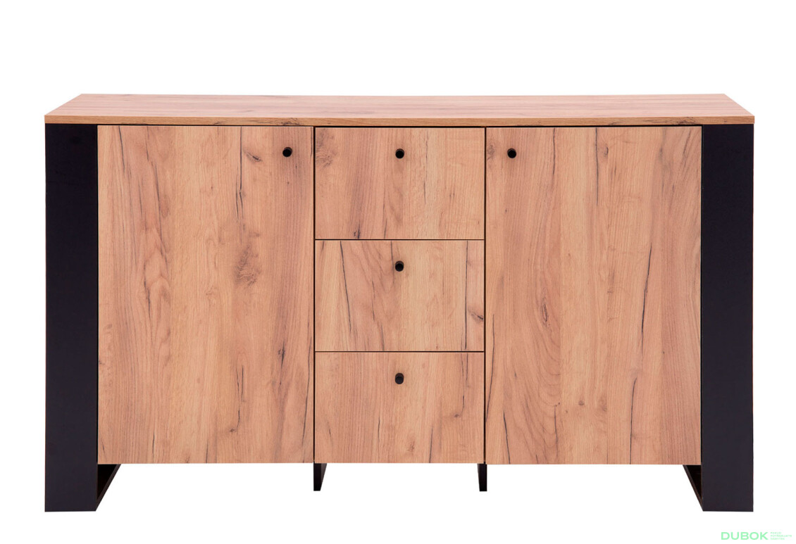 Fotografie 2 - Komoda 2d3s dub craft zlatý Wood