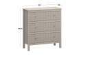 Komoda 3s (K) taupe Kleo - Fotografie 3 Fotografie 3 - Komoda 3s (K) taupe Kleo