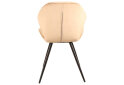 Fotografie 6 - Židle Ginger Velvet béžový Bluvel 28, matná černá kov