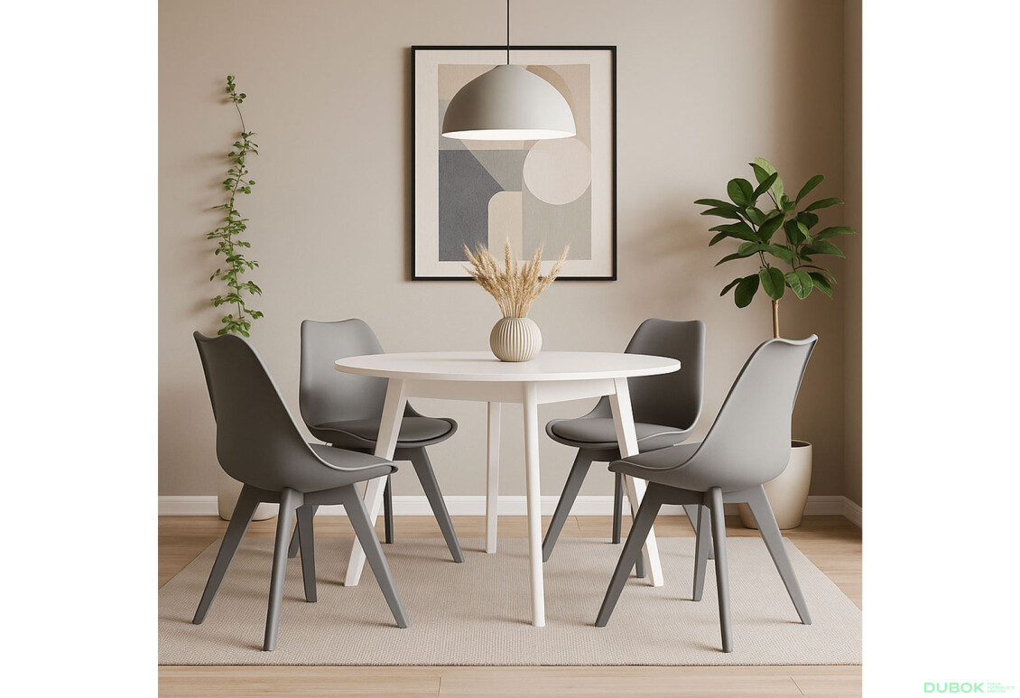 Fotografie 3 - Židle MARK šedá, šedé nohy x 1