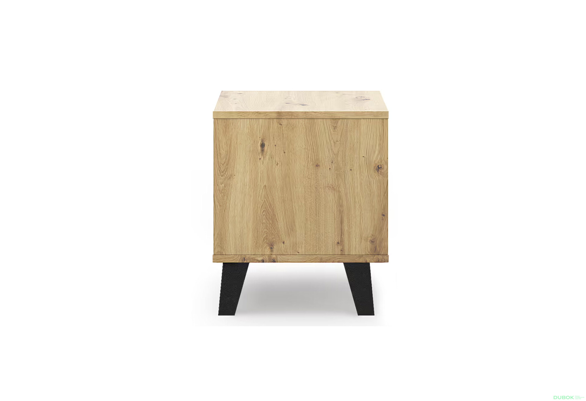 Fotografie 5 - Noční stolek Borg 1s dub artisan / bílý