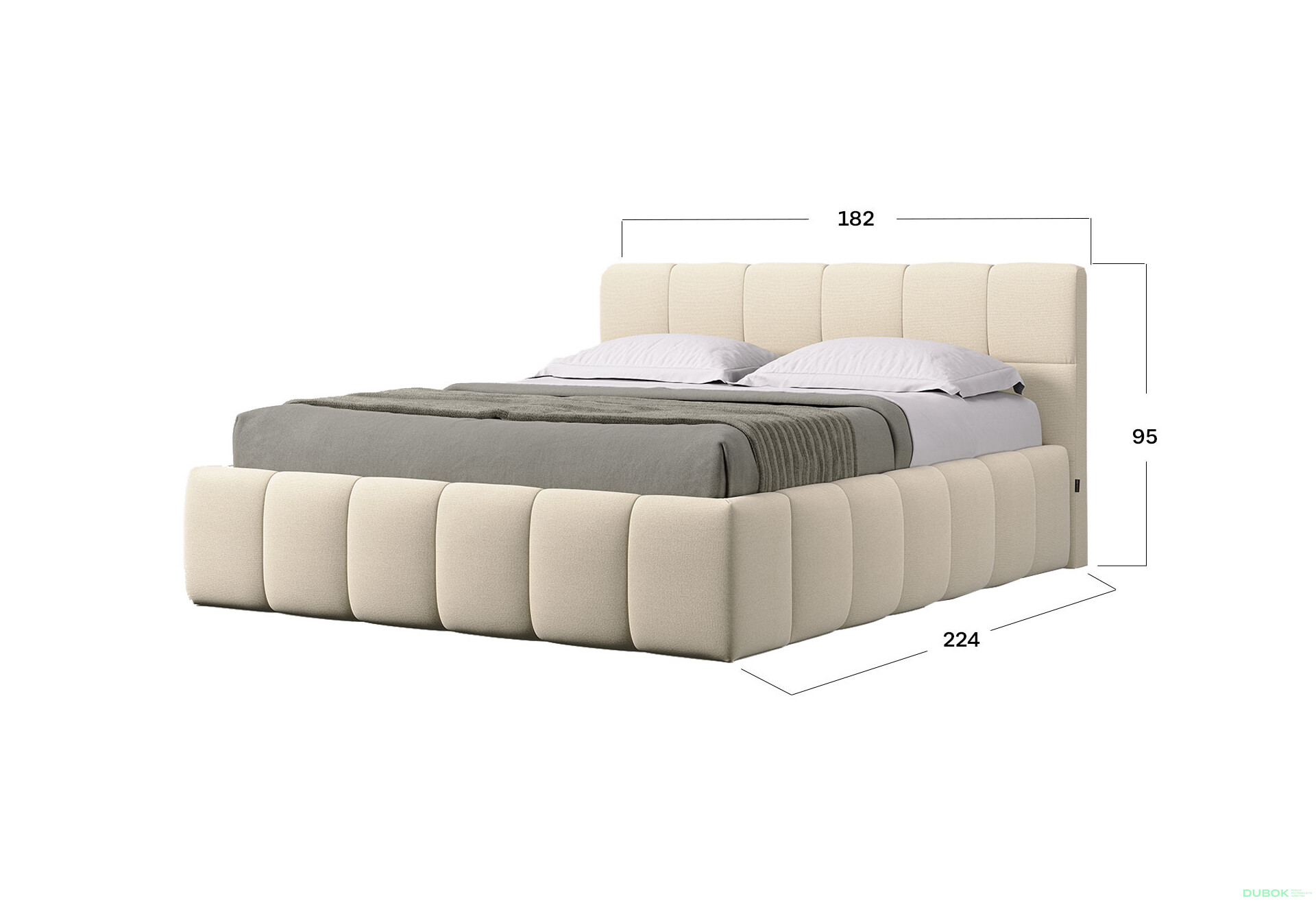 Fotografie 3 - Měkká postel 1.8 TONY s výklopným rámem Point 04 Dekora group