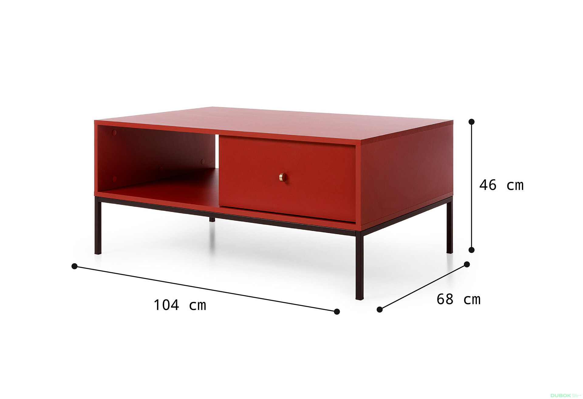 Fotografie 6 - Konferenční stolek ML104 Mono bordo