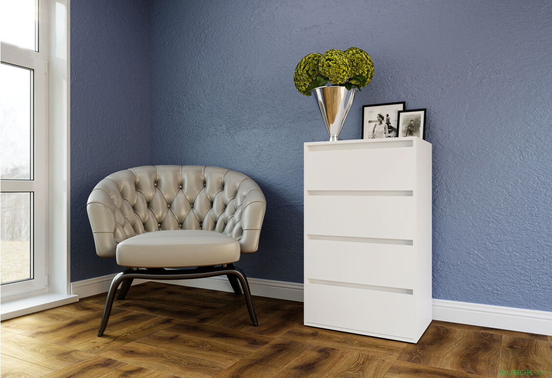 Fotografie 2 - Komoda se 4 zásuvkami Idea K 60 cm Nymphaea alba