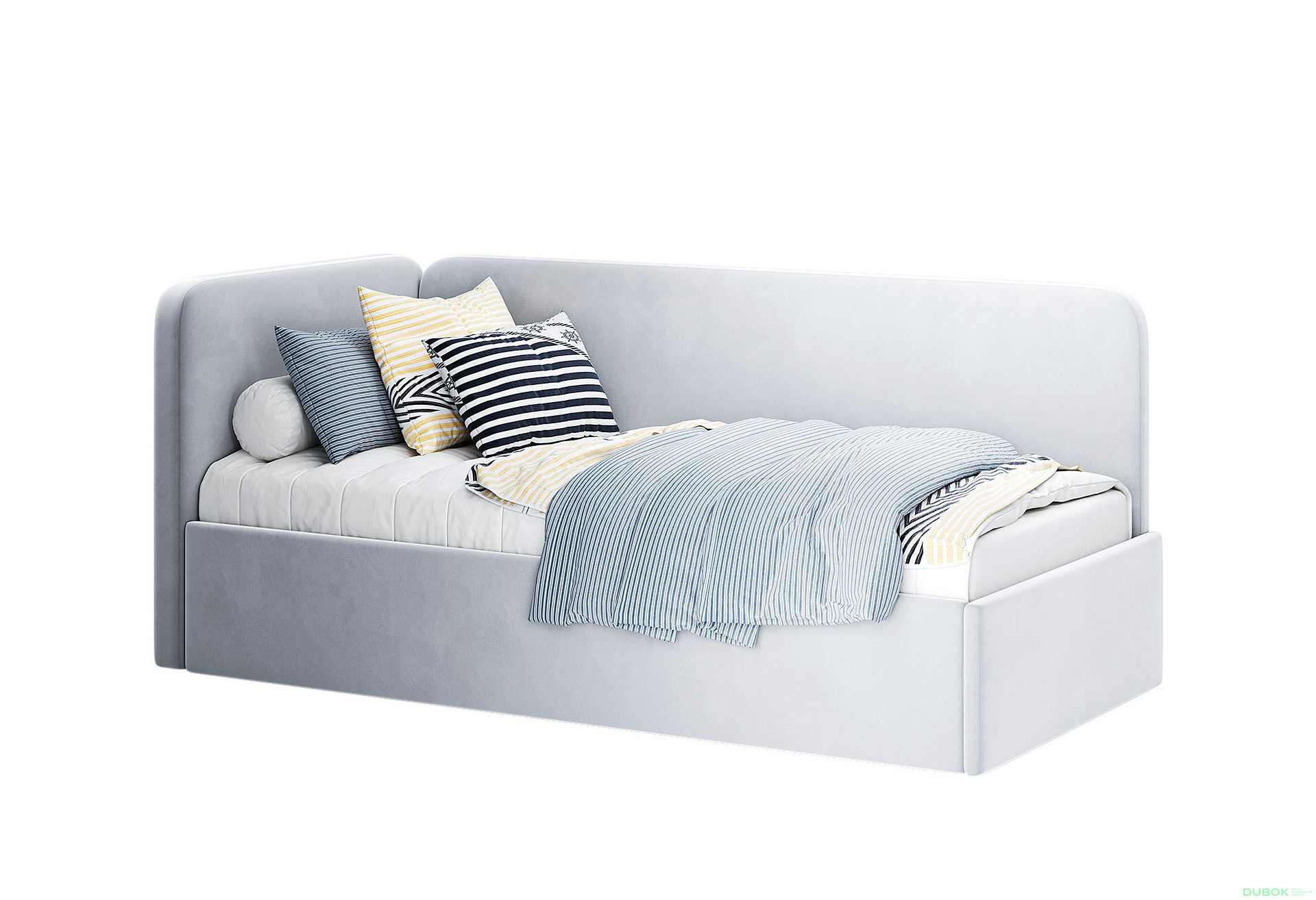 Fotografie 2 - Měkká postel 0,9 zvedací s rámem Happy