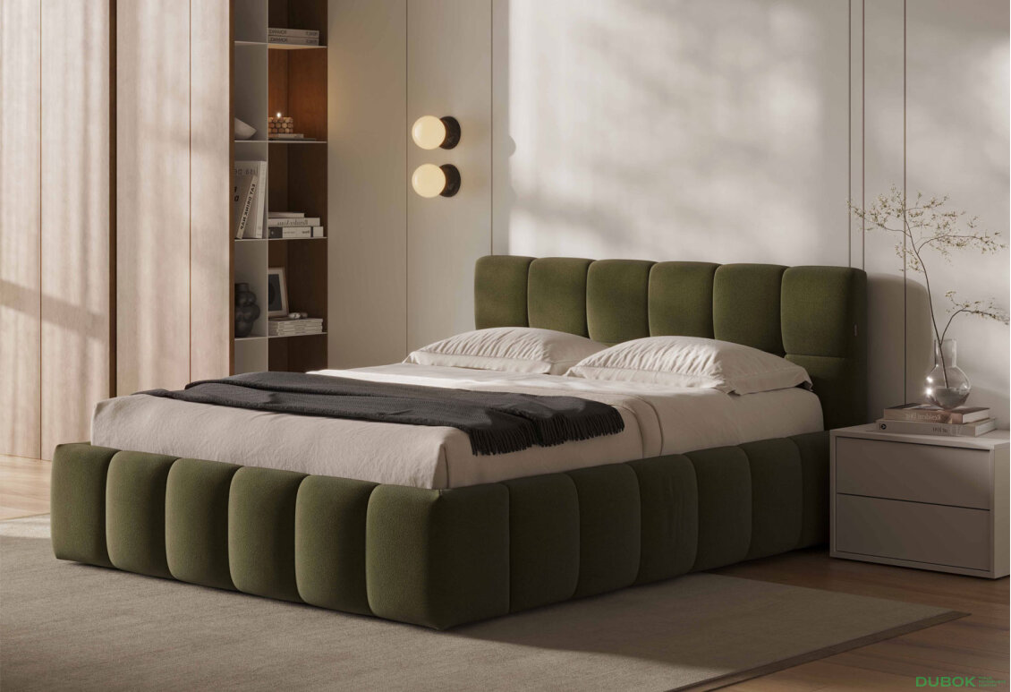 Měkká postel 1.6 TONY s výklopným rámem