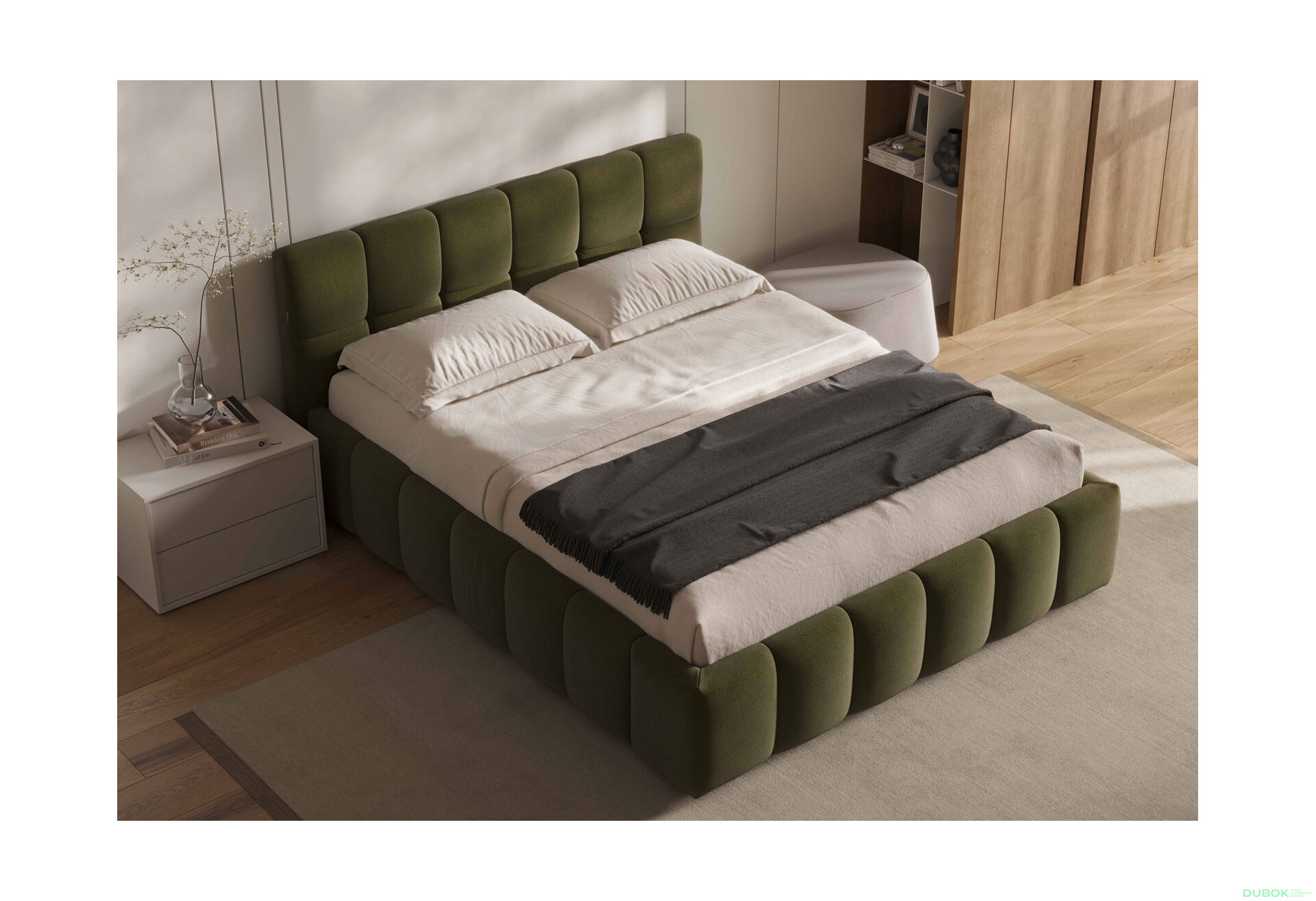 Fotografie 3 - Měkká postel 1.6 TONY s výklopným rámem