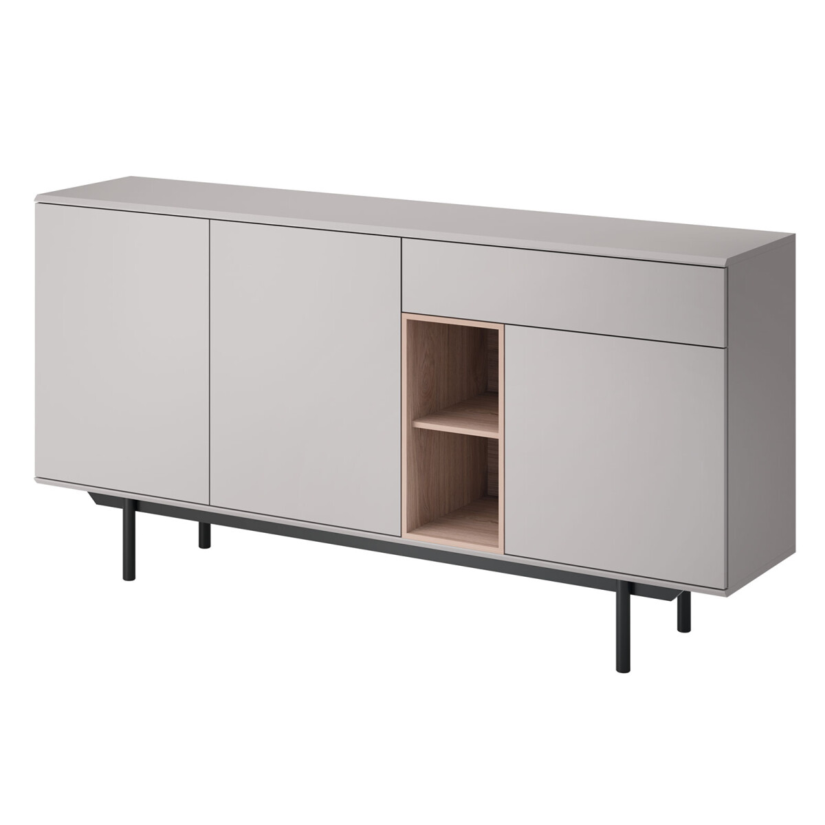 

Komoda IK175 šedá / jackson hickory Inox