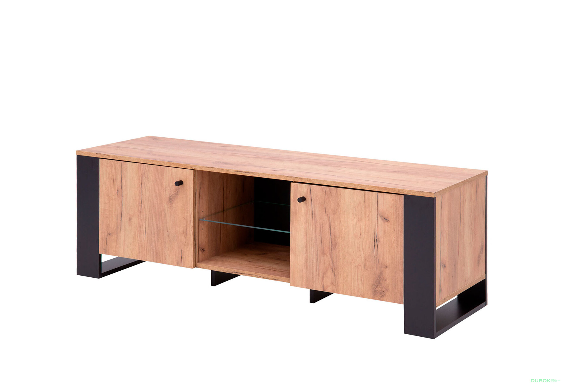 Fotografie 1 - TV stolek 2d/140 dub craft zlatý Wood