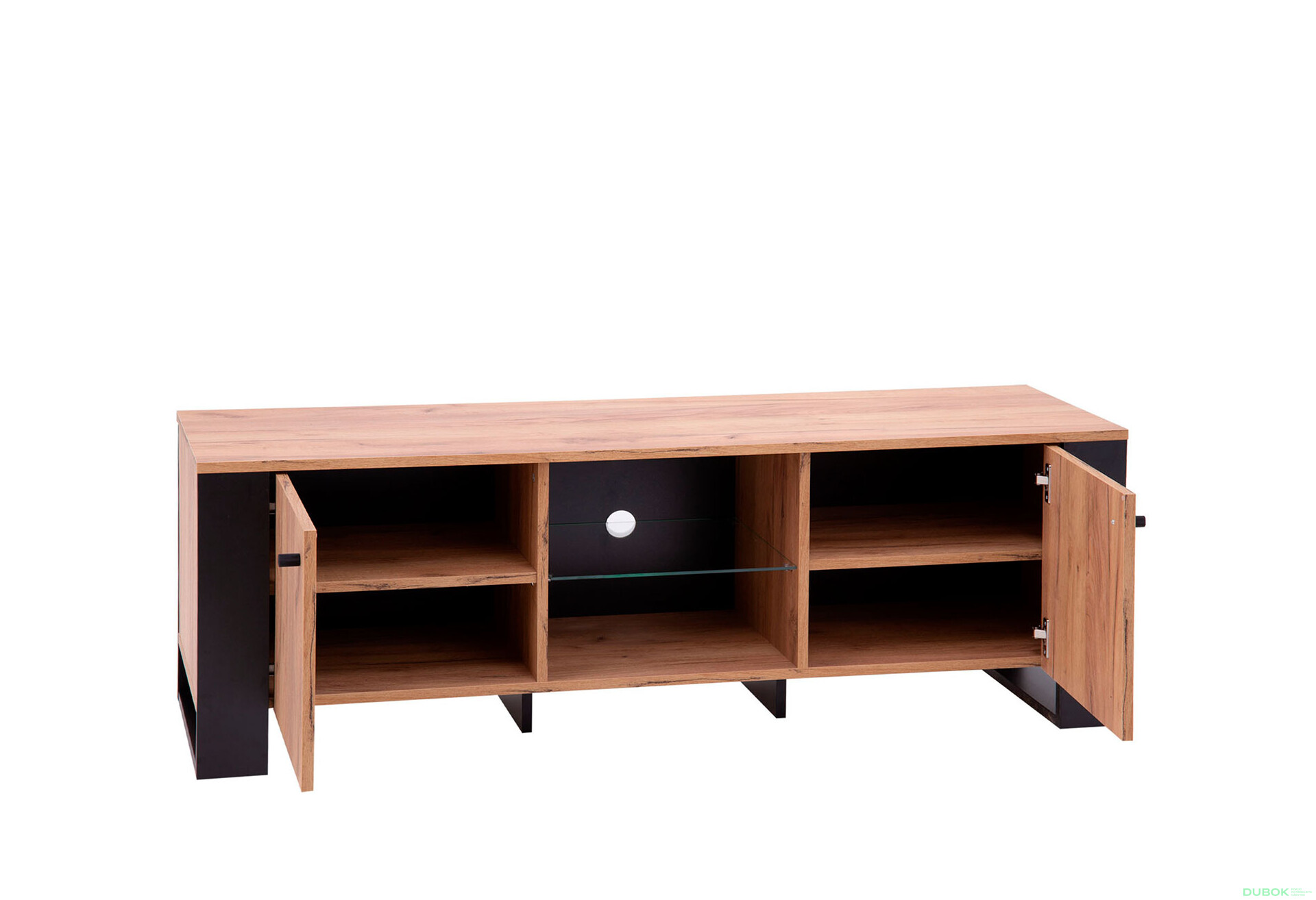Fotografie 4 - TV stolek 2d/140 dub craft zlatý Wood