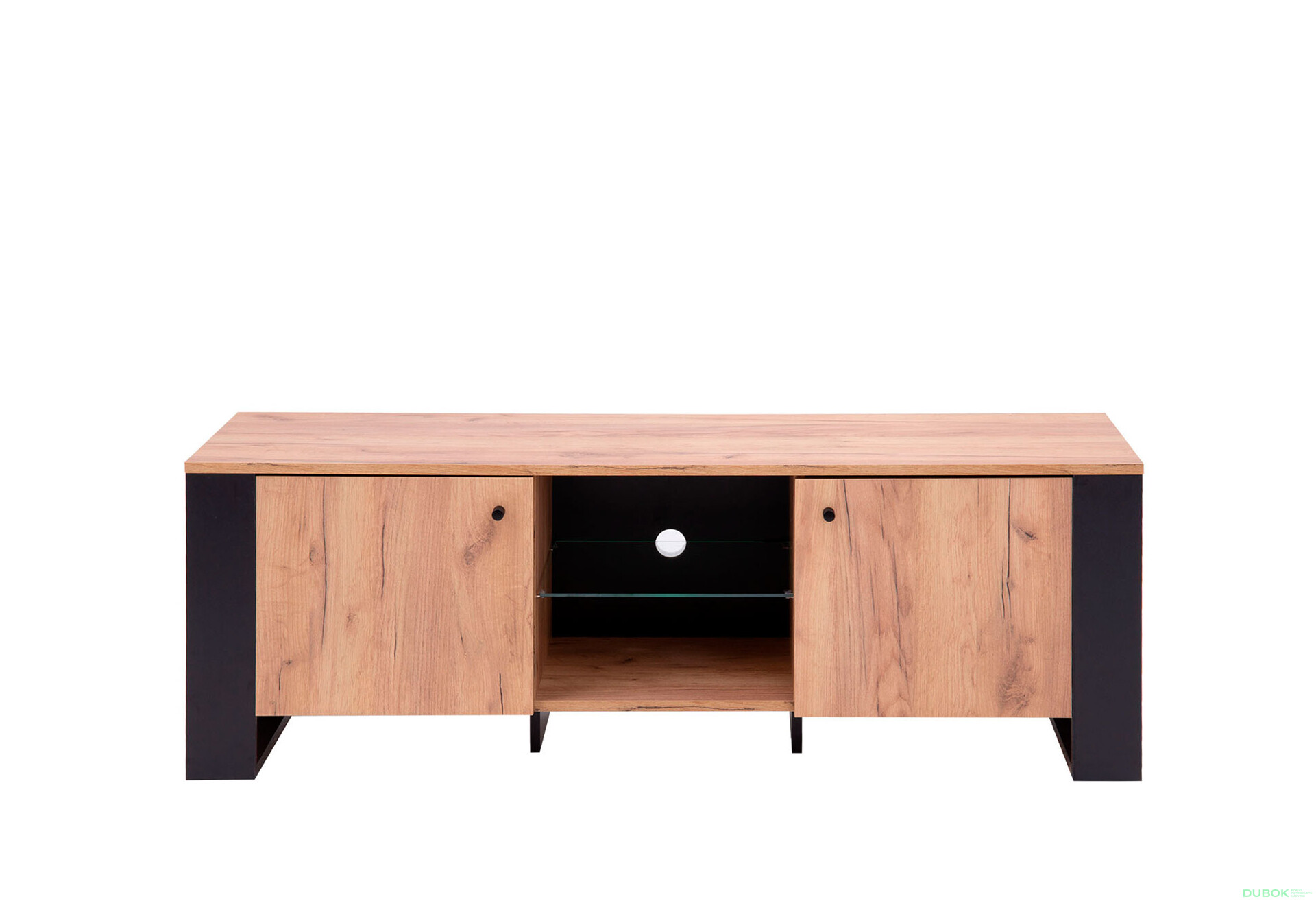 Fotografie 2 - TV stolek 2d/140 dub craft zlatý Wood