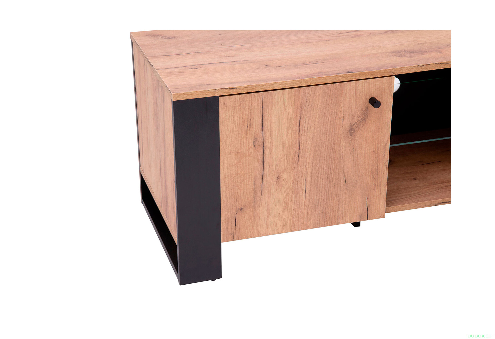 Fotografie 5 - TV stolek 2d/140 dub craft zlatý Wood