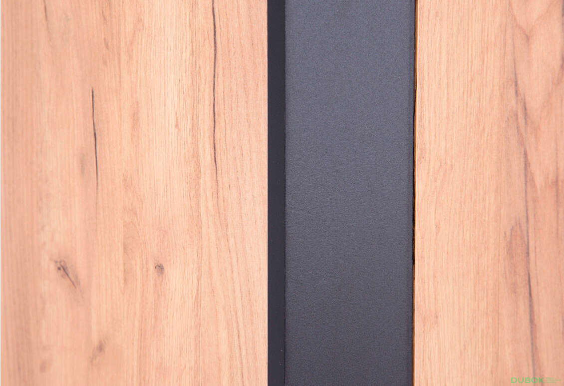 Fotografie 4 - Vitrína 1d1w dub craft zlatý Wood