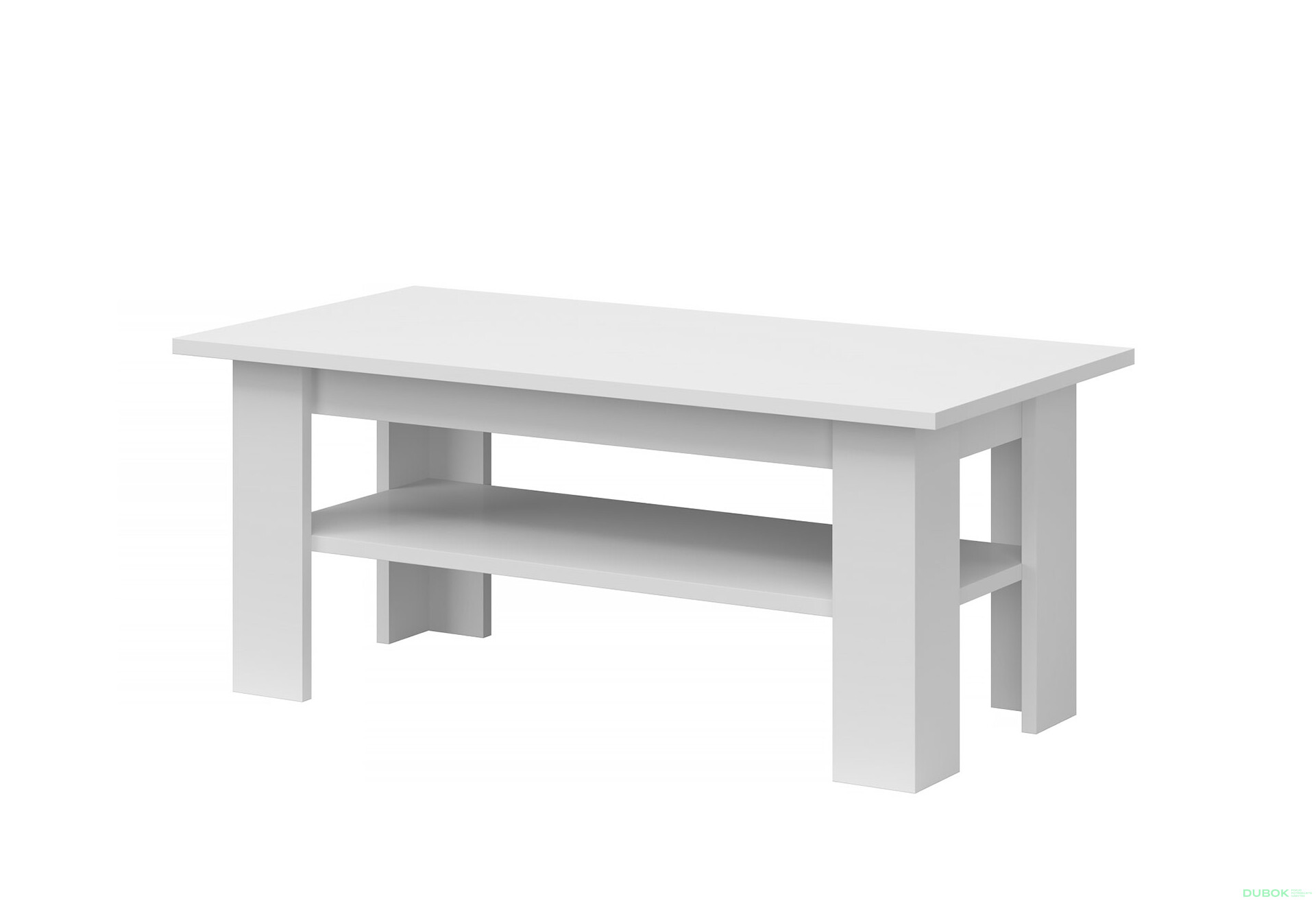 Konferenční stolek 120 bílý lesk Yolk - Fotografie 1 Fotografie 1 - Konferenční stolek 120 bílý lesk Yolk