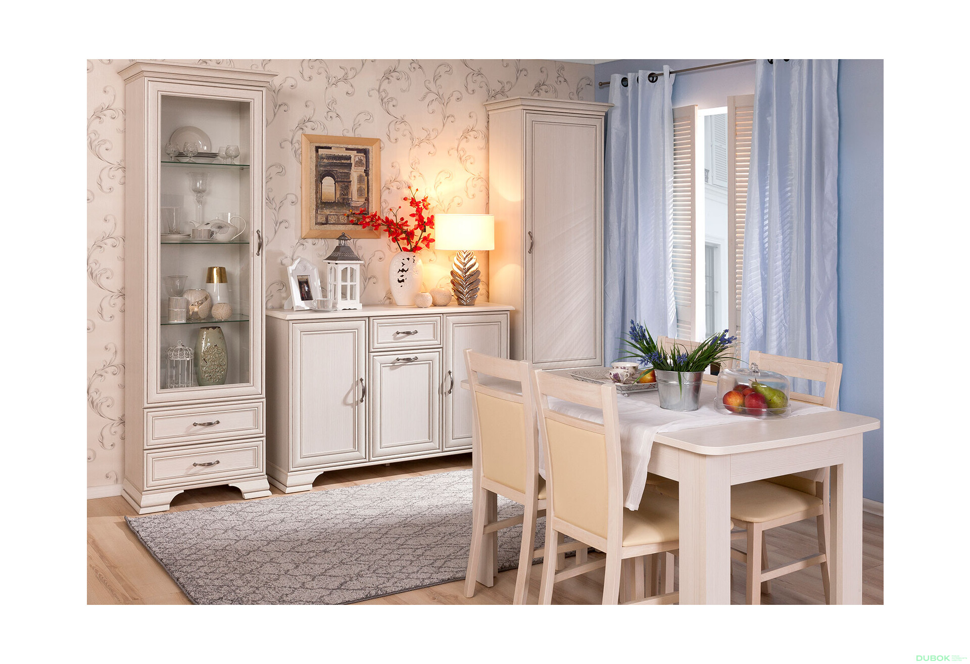 Fotografie 1 - Obývací sestava 2.8 m woodline krém Tiffany