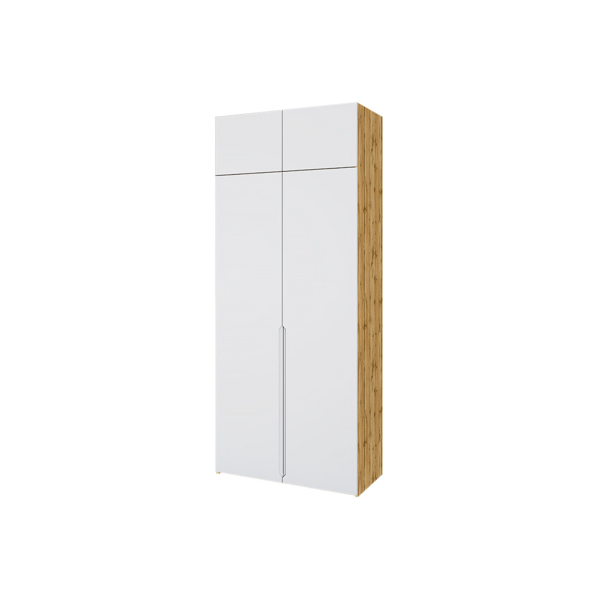 

Skříň Neapol 2D 100 s nástavcem, dub appalačský / bílá