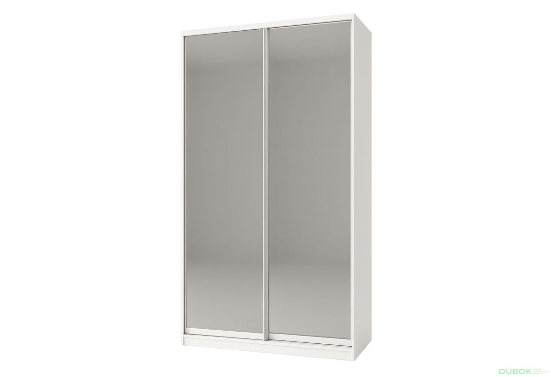 Skříň Rim-Veneziano 2D 1.0 m se zrcadlem, bílá