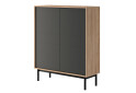 Fotografie 1 - Komoda BKD104 jackson hickory / grafit Basic