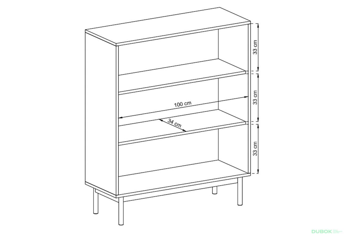 Komoda BKD104 jackson hickory / grafit Basic - Fotografie 3 Fotografie 3 - Komoda BKD104 jackson hickory / grafit Basic