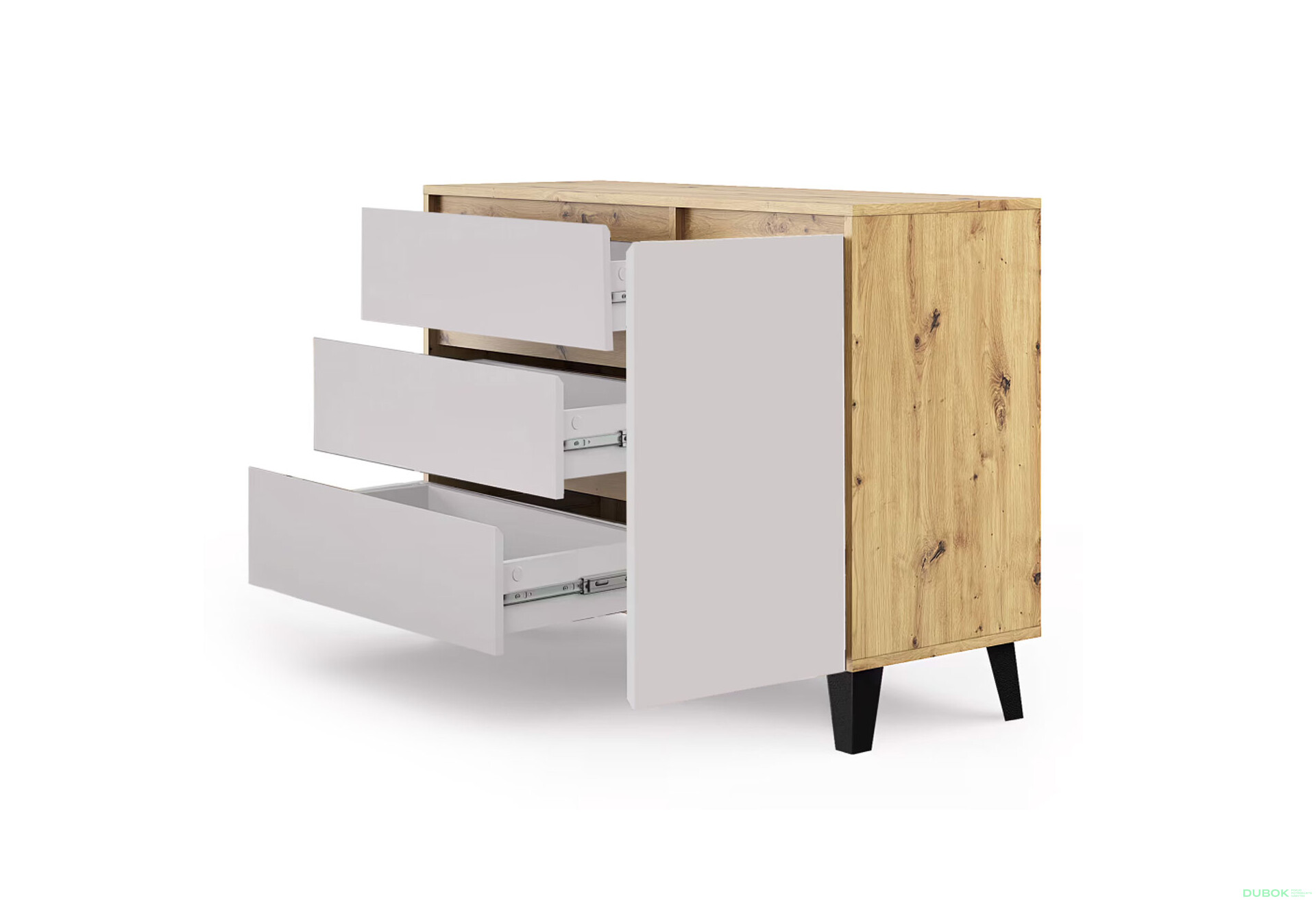 Fotografie 4 - Komoda Borg 1d3s dub artisan / kašmír