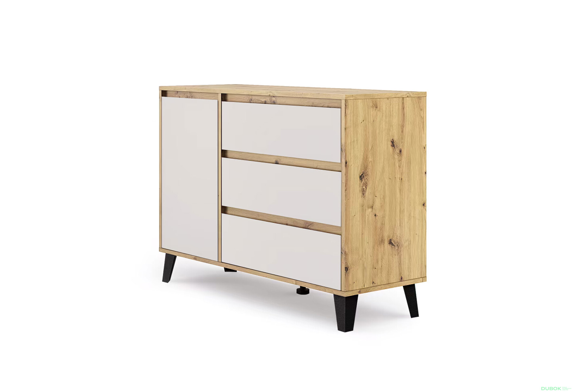 Fotografie 3 - Komoda Borg 1d3s dub artisan / kašmír