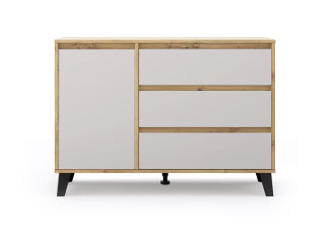 Fotografie Komoda Borg 1d3s dub artisan / kašmír