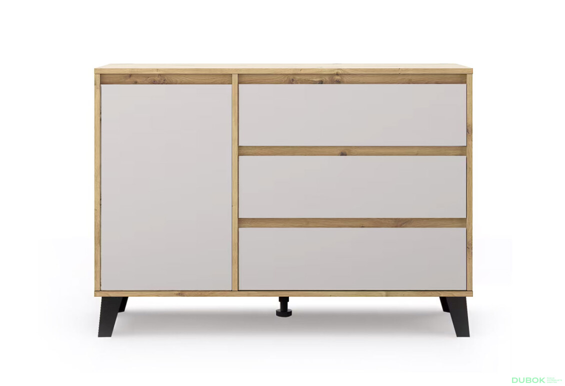 Fotografie 2 - Komoda Borg 1d3s dub artisan / kašmír