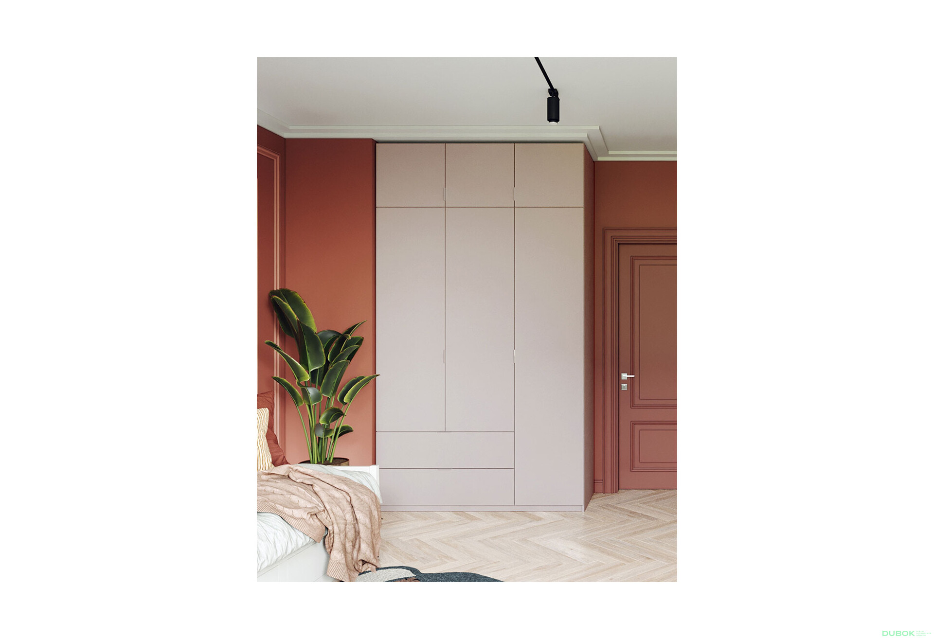 Fotografie 2 - Skříň čtyřdveřová Lukas 120 cm kašmír