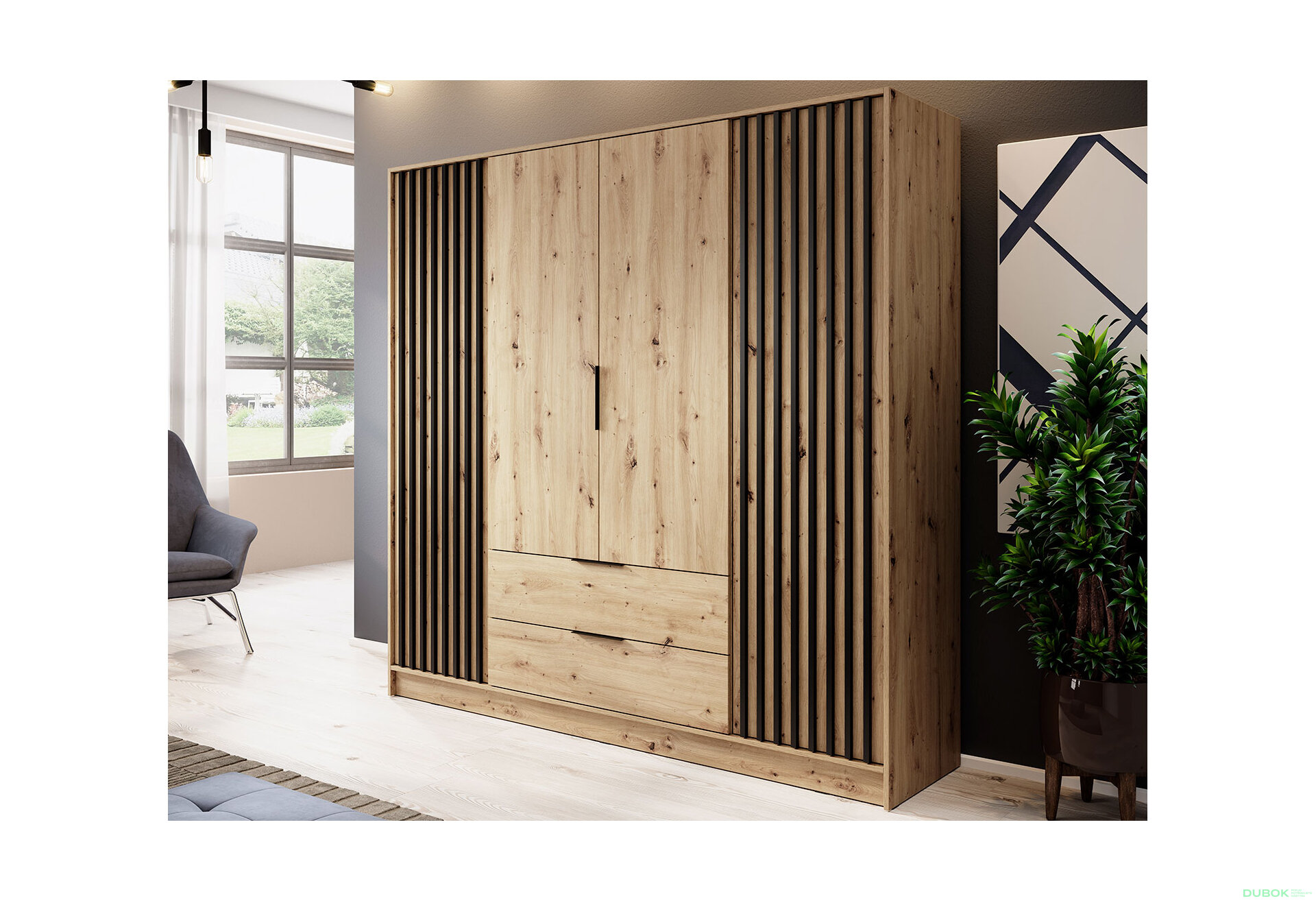 Fotografie 3 - Skříň 4D bez zrcadla artisan Nelly