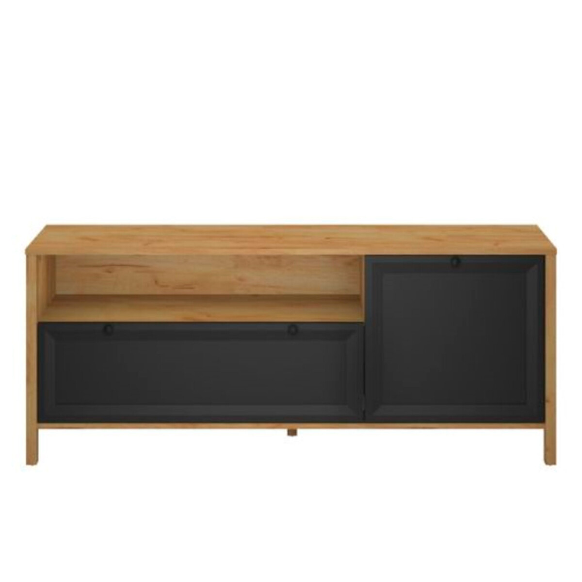 

TV stolek Brent dub craft zlatý / černý