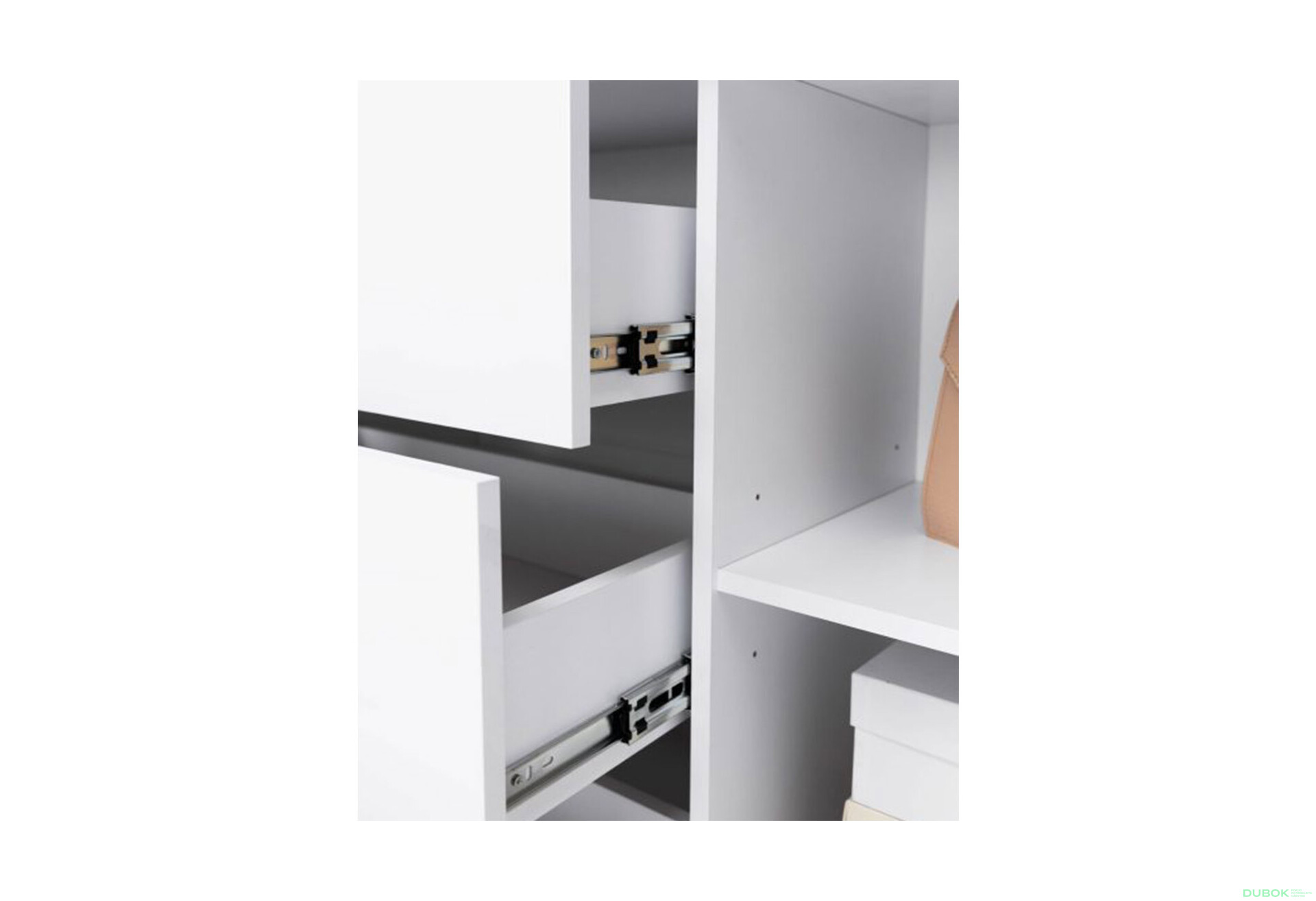 Fotografie 5 - Komoda Roma Color 2 dveře 3 šířky 2,0m bílý lesk