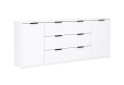 Fotografie 3 - Komoda Roma Color 2 dveře 3 šířky 2,0m bílý lesk