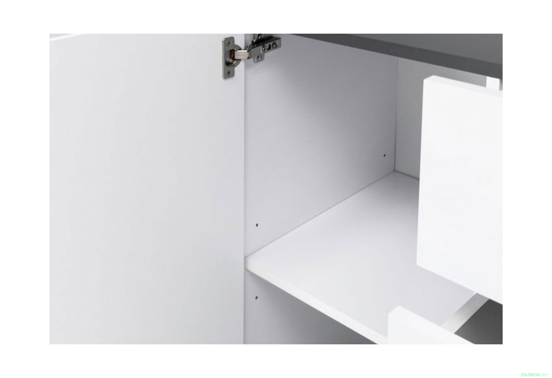 Fotografie 6 - Komoda 1dv 4šx bílý supermat, antracit Duo