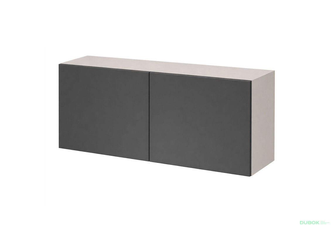 Nástavec na skříň 80 cm kašmír / grafit Space