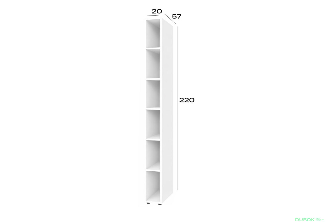 Fotografie 3 - Police (h-2200*200) nymphaea alba Space