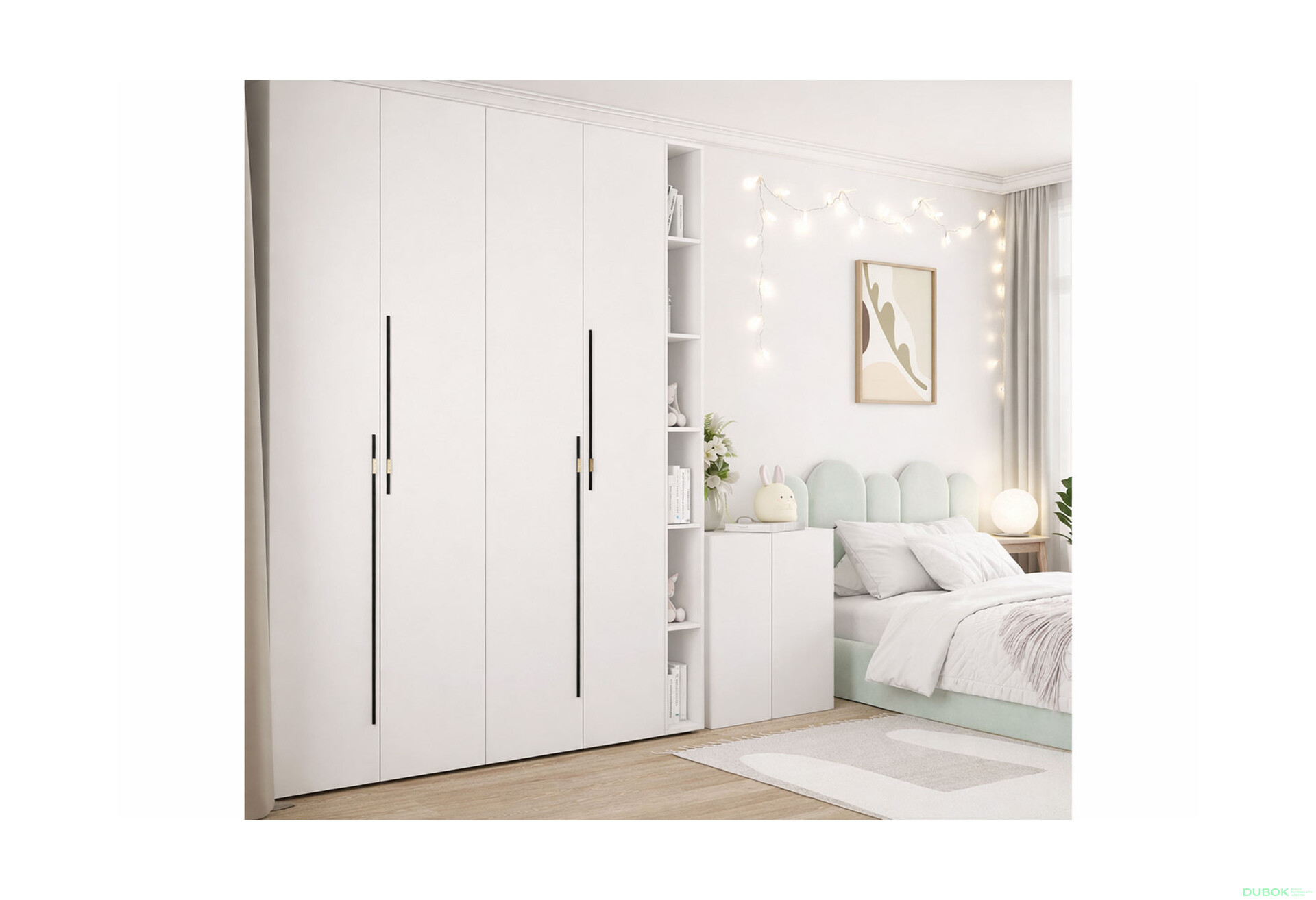 Fotografie 2 - Police (h-2200*200) nymphaea alba Space