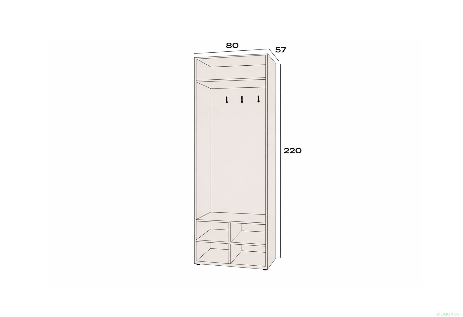 Fotografie 3 - Space Předsíň korpus (v-2200) kašmír