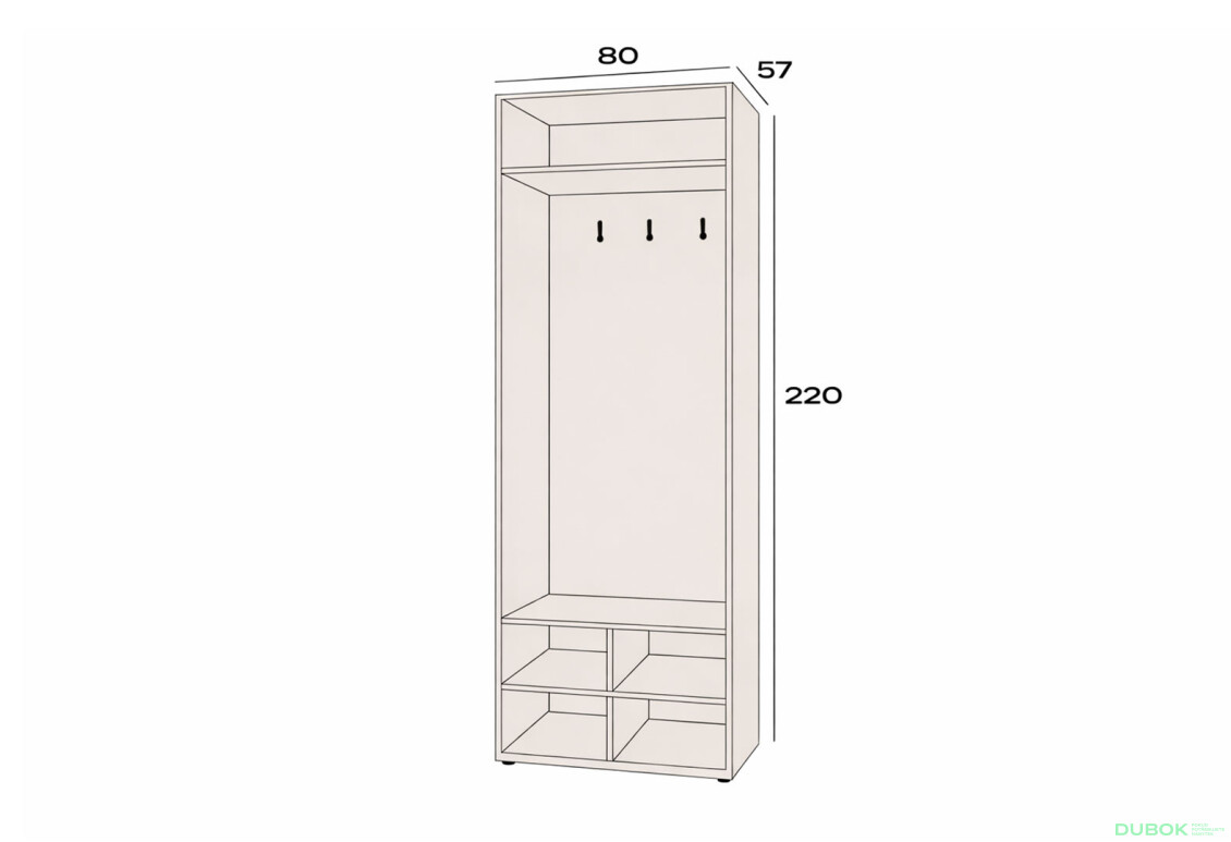 Fotografie 3 - Space Předsíň korpus (v-2200) kašmír