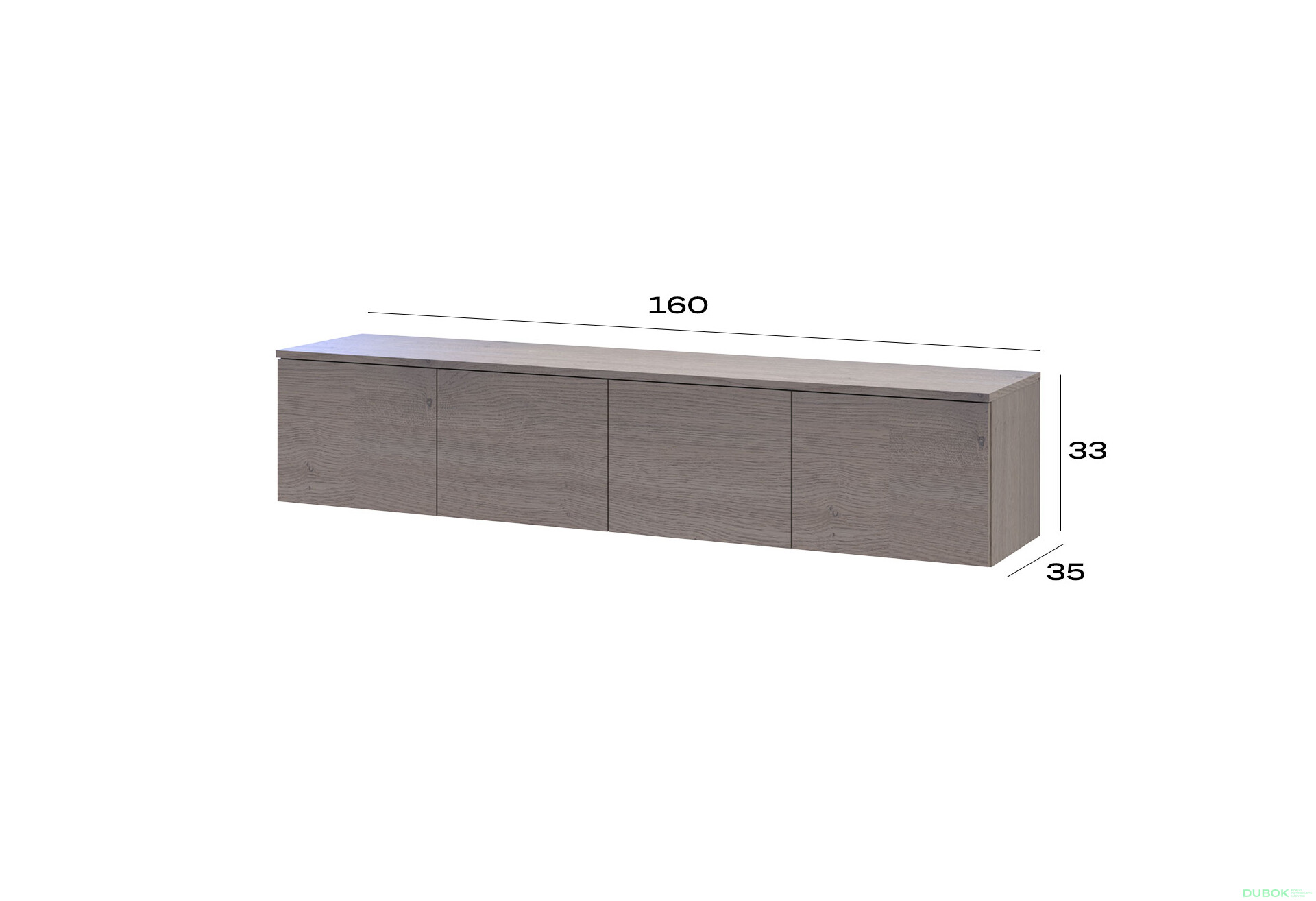 Fotografie 6 - TV stolek Levía cannolo 4dv 160x35x33
