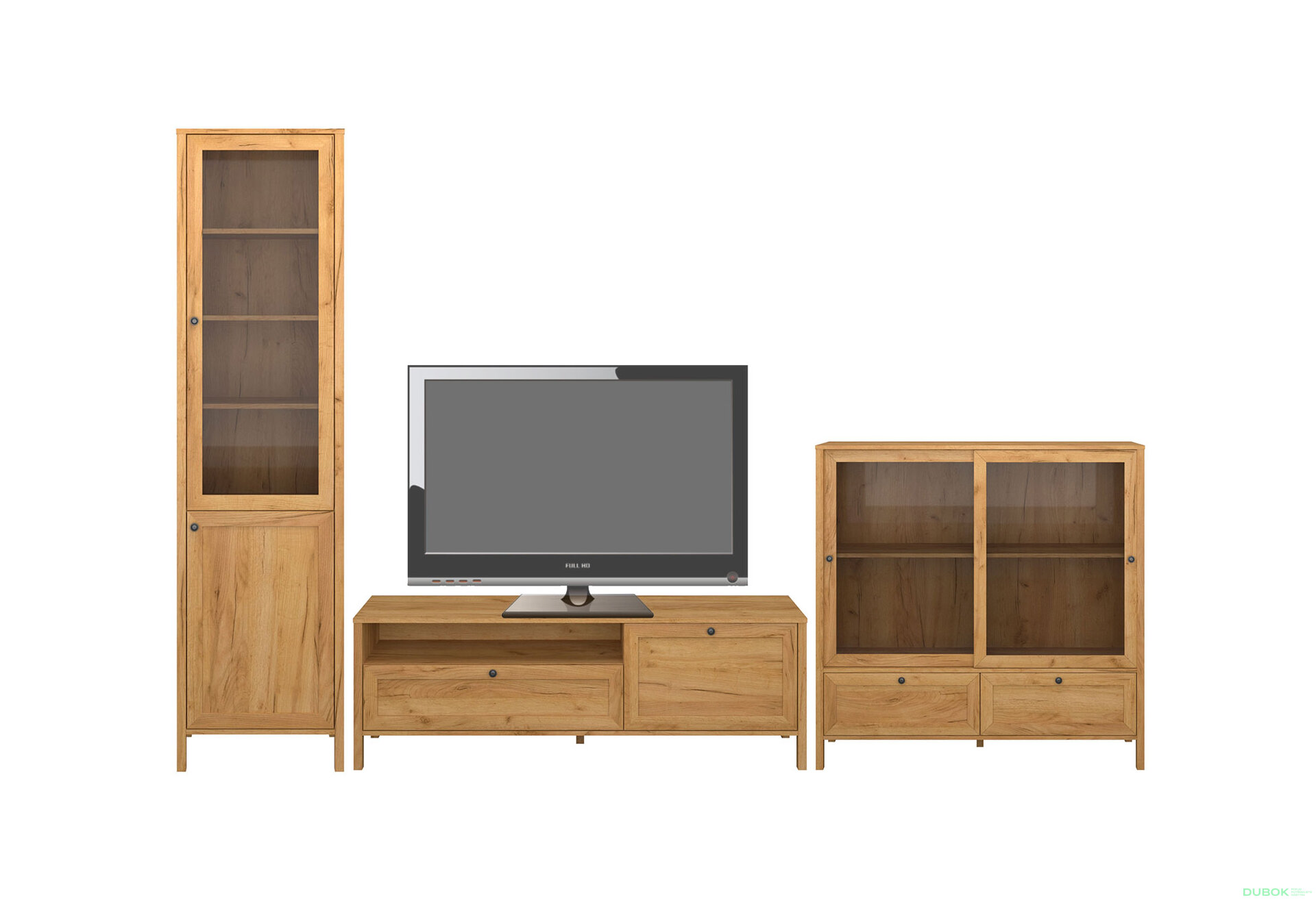 Fotografie 1 - Obývací sestava 3.5 m dub craft zlatý Klark